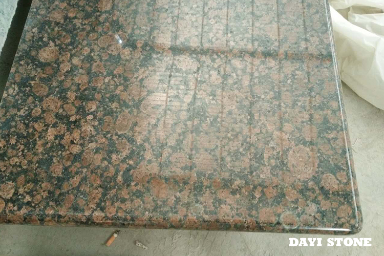 Countertop Granite Stone Baltic Brown Top front and one short edge Laminated bullnose edge 96x26 - Dayi Stone Countertop Granite Stone Baltic Brown Top front and one short edge Laminated bullnose edge 96x26 - Dayi Stone